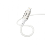 Кабель для iPhone HOCO X66 Howdy 1м, силиконовый, 012768 Белый