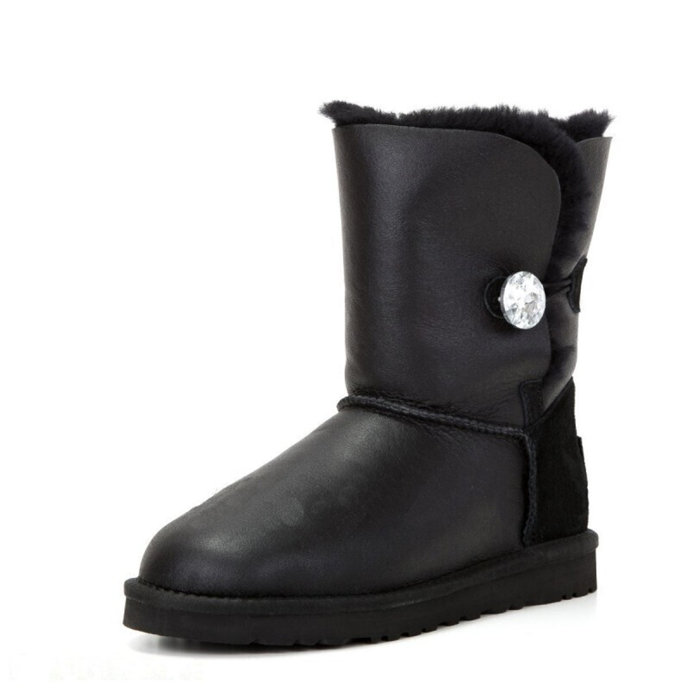 Угги Bailey Button Bling Metallic Black