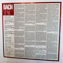 Винтажная виниловая пластинка LP Bach И.С. Бах Piano Concertos Концерты для фортепиано (Венгрия 1977)