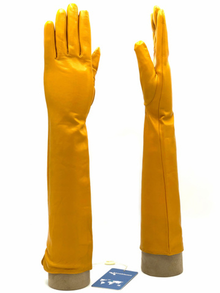 Перчатки длинные на шелковой подкладке