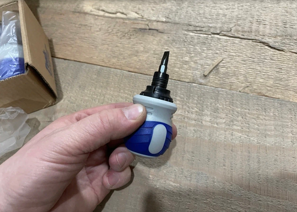 Отвертка реверсивная, с храповым механизмом - трещотка, мини (1 шт.) -