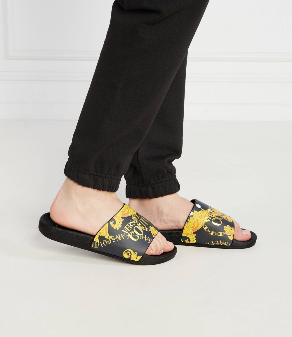 Шлепанцы Versace Jeans Couture - черный(75VA3SQ3ZS834)