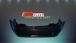 Бампер задний черный Chevrolet Aveo T300