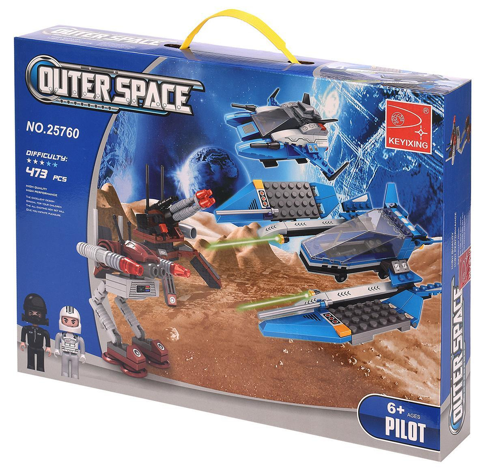 Констр. блочный Аусини Космос 461дет., коробка 25760