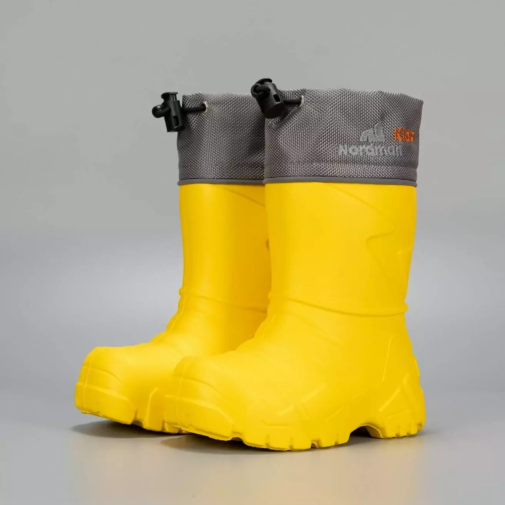 Сапоги детские из ЭВА Nordman Kids (утепленные с манжетой), Желтый