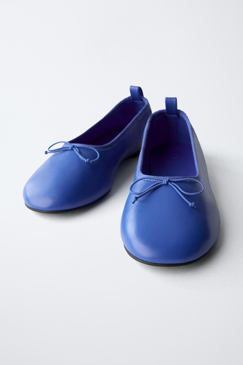 ZARA БАЗОВЫЕ БАЛЕТКИ, СИНИЙ