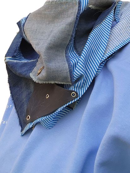 Шейный платок, бактус дизайнерский бежевый с розовым