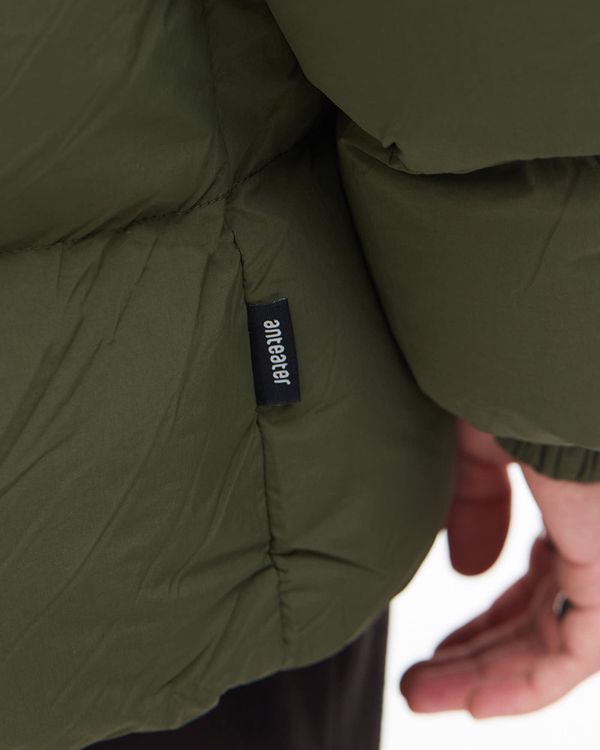 Пуховик AW25 Downjacket Hooded Crispy темно-зеленый - фото 9