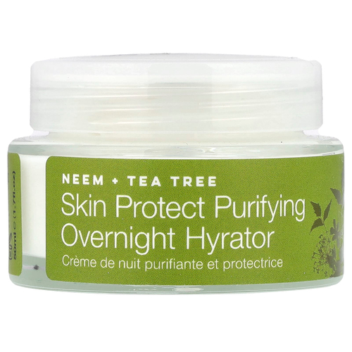 Urban Veda, очищающий и защитный ночной крем, ним + чайное дерево, 50 мл (1,7 жидк. унции)