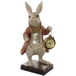 GAEM Фигурка декоративная "Кролик" с часами (LR44x1), L17 W15 H30 см