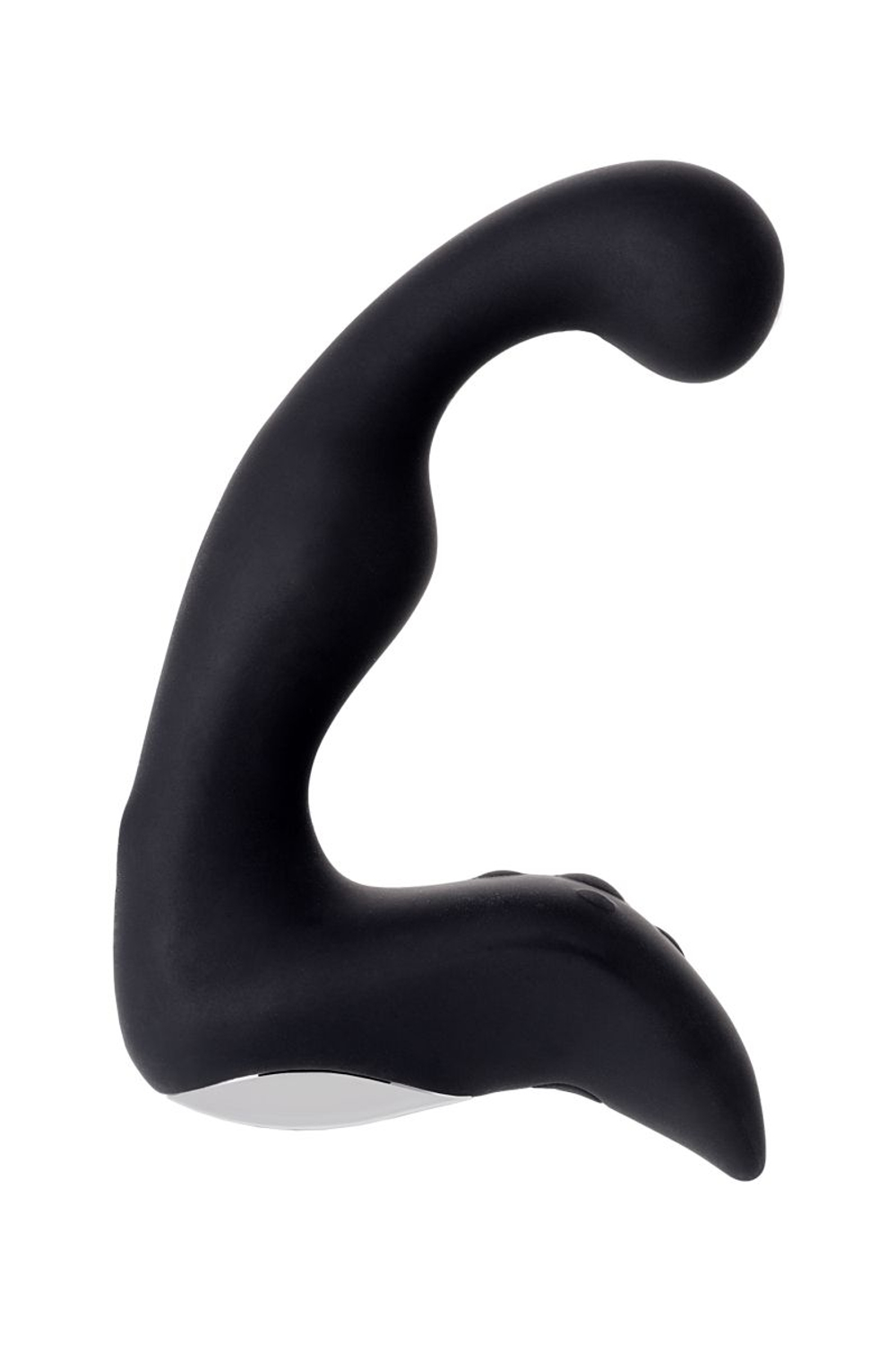 Чёрный изогнутый вибростимулятор простаты Erotist (Цвет: черный)