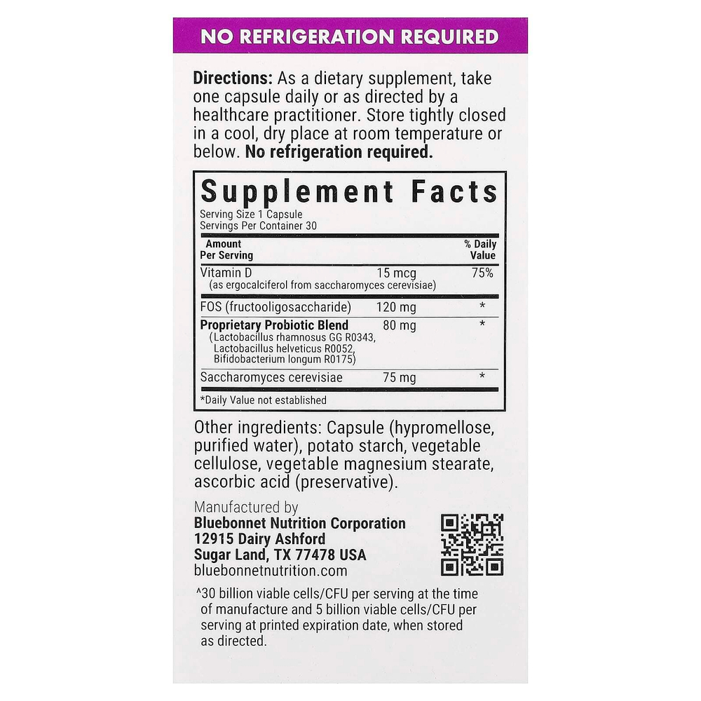 Bluebonnet Nutrition, Pre, Pro, постпробиотический продукт, 30 растительных капсул