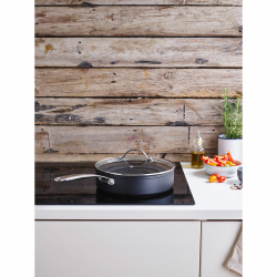 Сковорода 24см глубокая с крышкой Brabantia Chrome