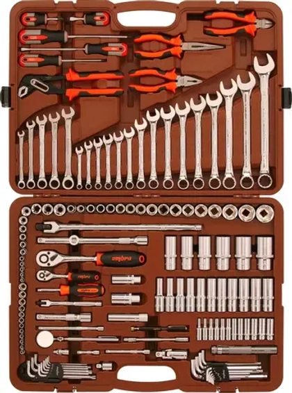 Ombra OMT141S Набор инструмента универсальный 1/4", 3/8" и 1/2"DR, 141 предмет