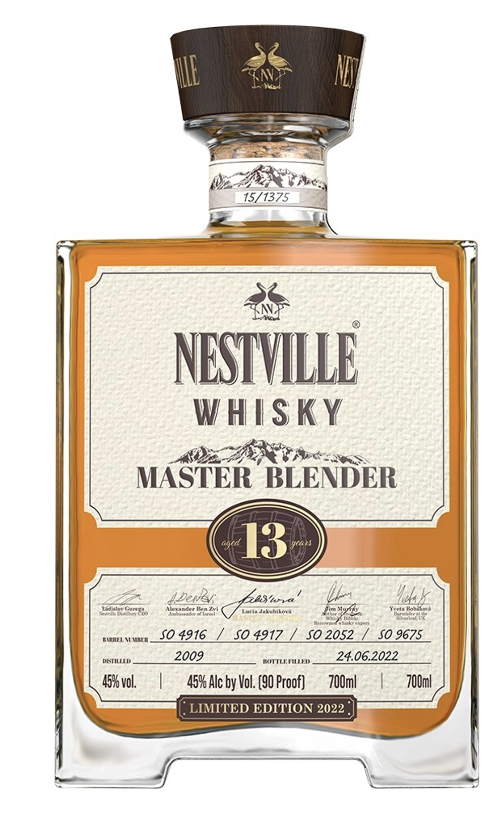 Виски Nestville Master Blended 13 Years Old, Limited Edition 2022, 0.7 л