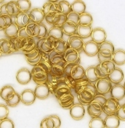 Кольцо соединительное d 5 мм, золото