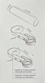 Стойка для увеличения места на руле для электросамокатов велосипедов черная