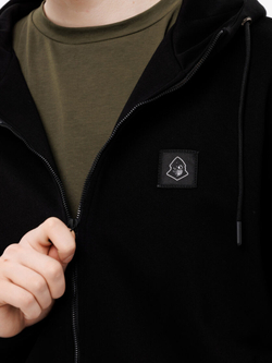 Зип Худи UNAFFECTED патч LOGO Черный