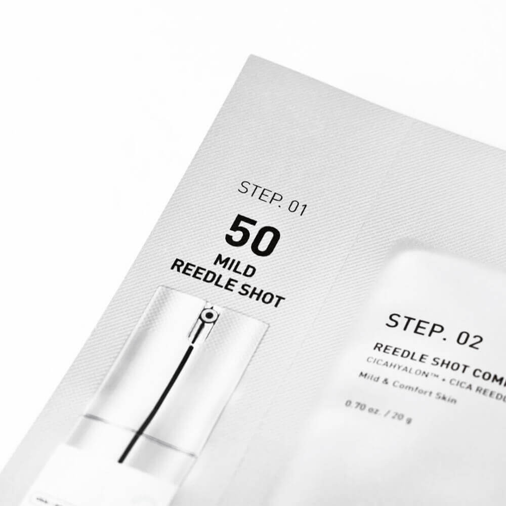 Деликатная двухфазная маска с микроиглами VT Cosmetics Mild Reedle Shot 50 2Step Mask
