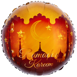 Круг 18" Рамадан (полумесяц и золотые звезды) Fl