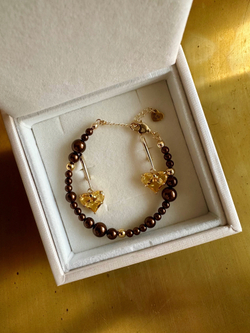 Браслет Тиана из шоколадных бусин