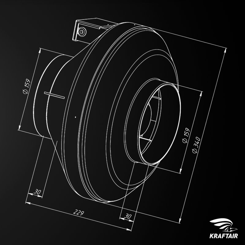 Вентилятор канальный ВКК-160 E