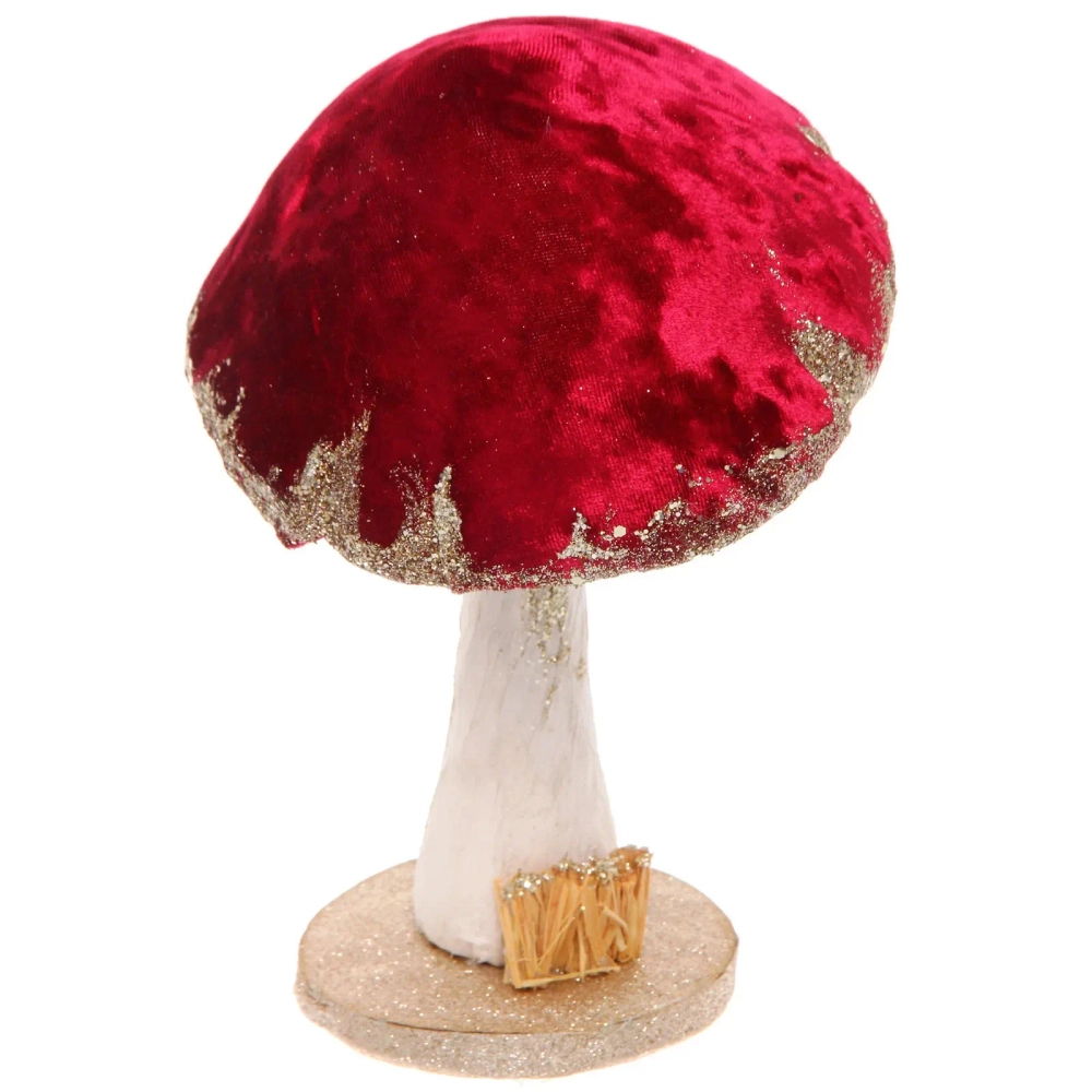 Фигурка новогодняя «Сказочный грибочек» 17*16*26 см, Бордовый