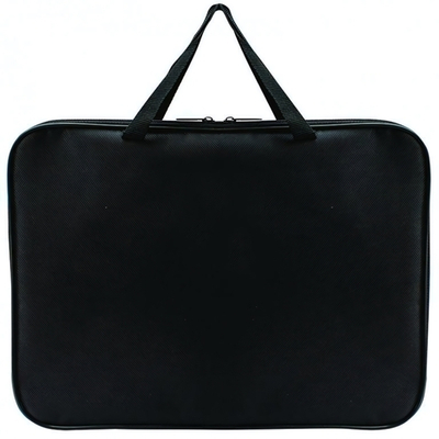 Папка офисная А4 цветная, ткань, 350/275/20 черная (Пчелка)