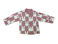 Кофточка длинный рукав из футера (100% хлопок с начесом) на кнопках с антицарапками на рост 56 см