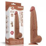 Фаллоимитатор Lovetoy King Sized Sliding Skin (34×6,2 см) с двойной плотностью коричневый