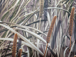 Ткань курточная Prival Oxford 210D PU 1000, 120г/м2, 1.5х10м, принт камуфляж Камыш