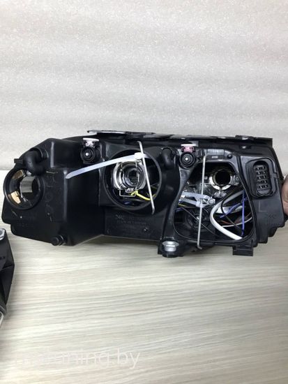 Передние фары black angel eyes для VW Passat B5 GP