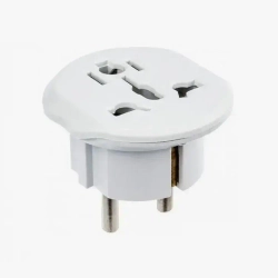 Евро переходник на все виды розеток / Сетевой адаптер UK/US/CN к обычной российской (европейской) розетке 1 шт
