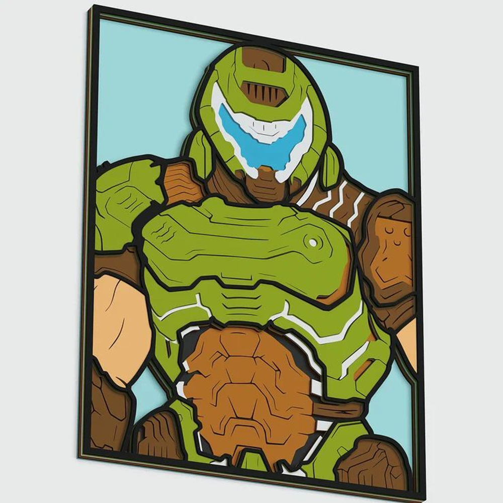 3D Картина по номерам из дерева Разрушитель, 38x50 см
