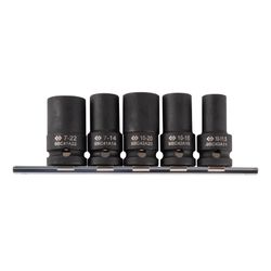 KING TONY (9BC4A05MP) Набор специальных головок 1/2", для монтажа / демонтажа тормозных суппортов, 5 предметов