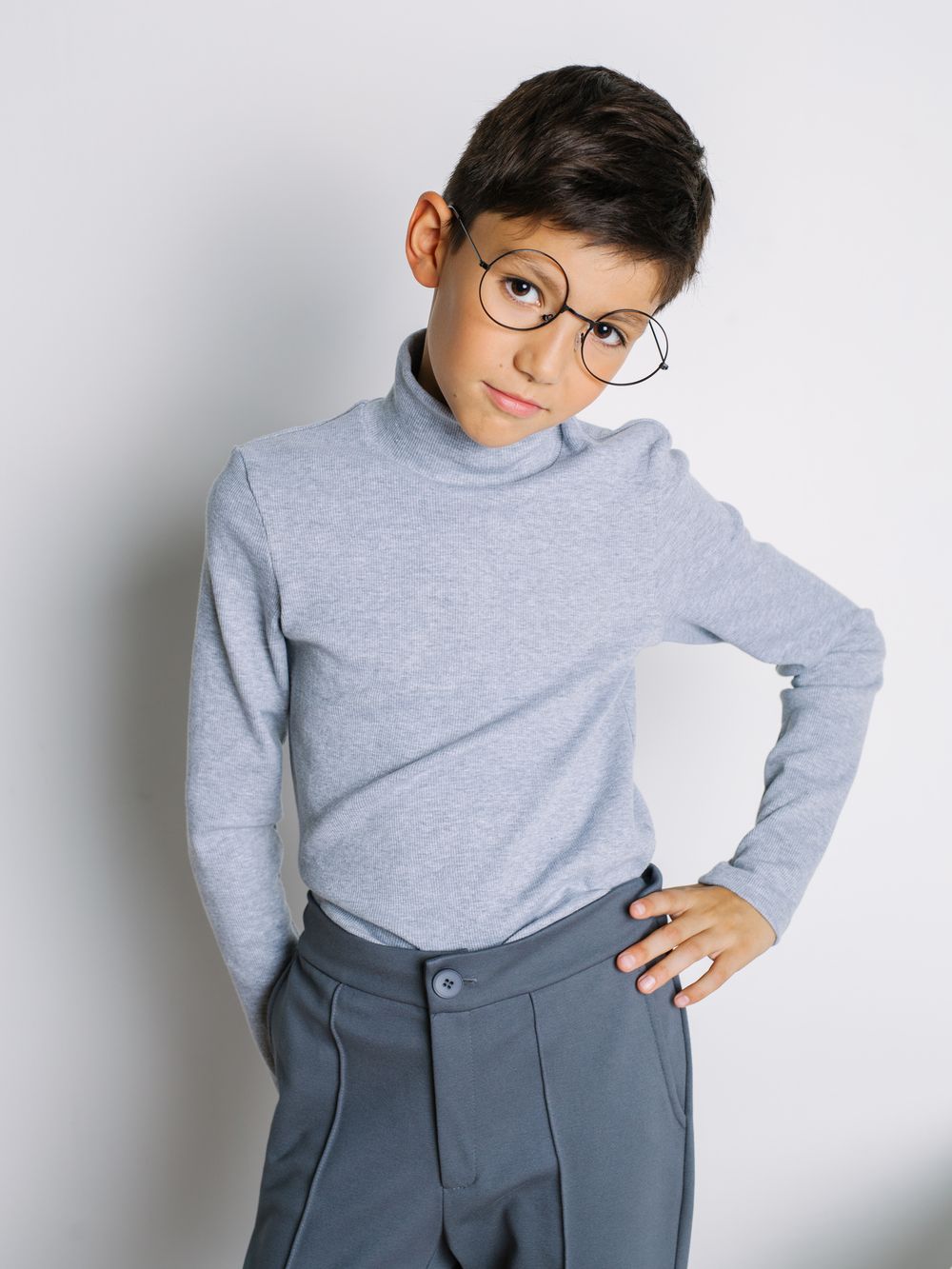 Бадлон "Серый меланж" 7+