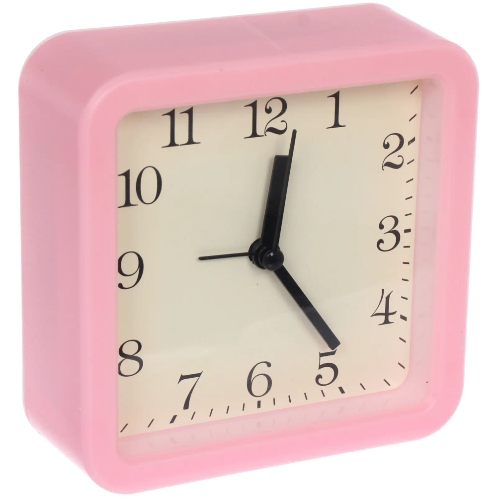 Будильник «Виола» 10,5*10,5*4см, микс цветов