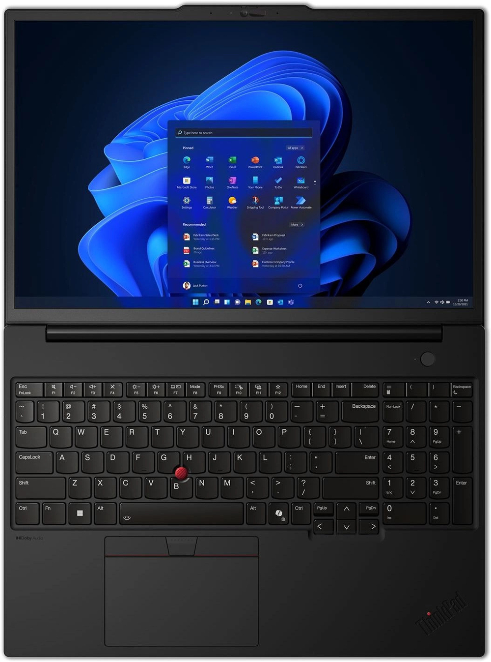 Ноутбук  Lenovo ThinkPad P16s G3 16 ", Core Ultra 7, 32 Гб RAM, 1 Тб SSD, RTX A500, Черный