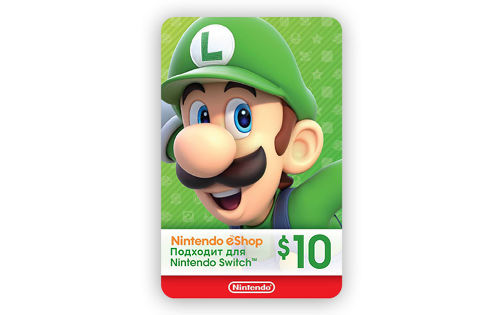 Карта оплаты Nintendo eShop 10 USD USA [Цифровая версия]