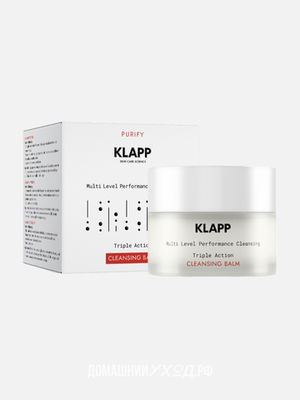 Очищающий бальзам для сухой кожи лица и век CORE Purify Multi Level Performance Cleansing, Klapp, 50 мл