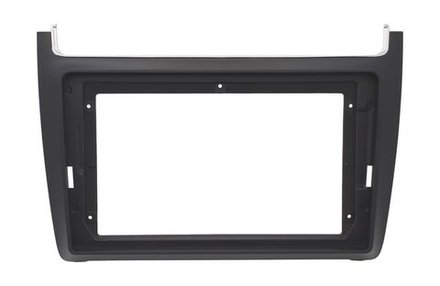 Комплект рамки с разъёмами 9" VW Polo 5 2009-2020 черн. мат - Car-Smart 8080