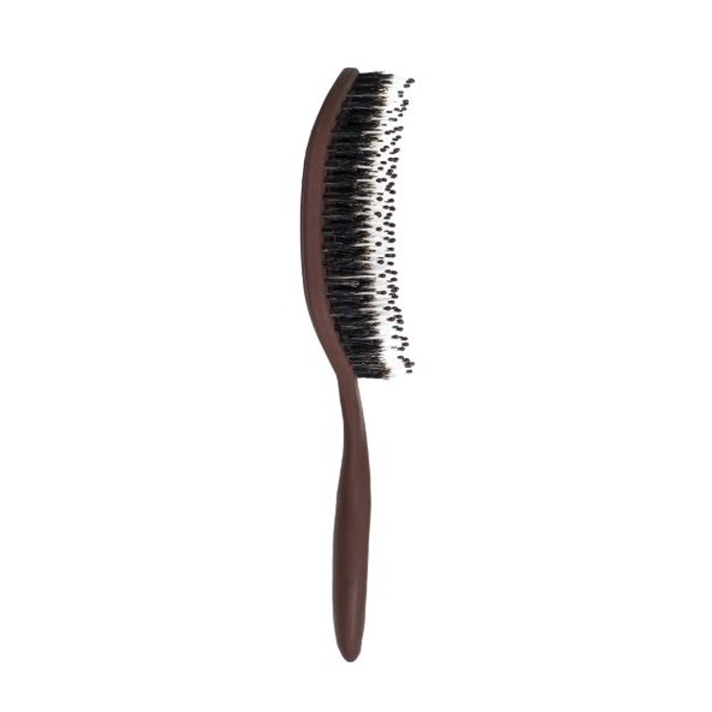 Расческа для волос с натуральной щетиной SOLOMEYA Hair Brush With Natural Boar Bristle Brown