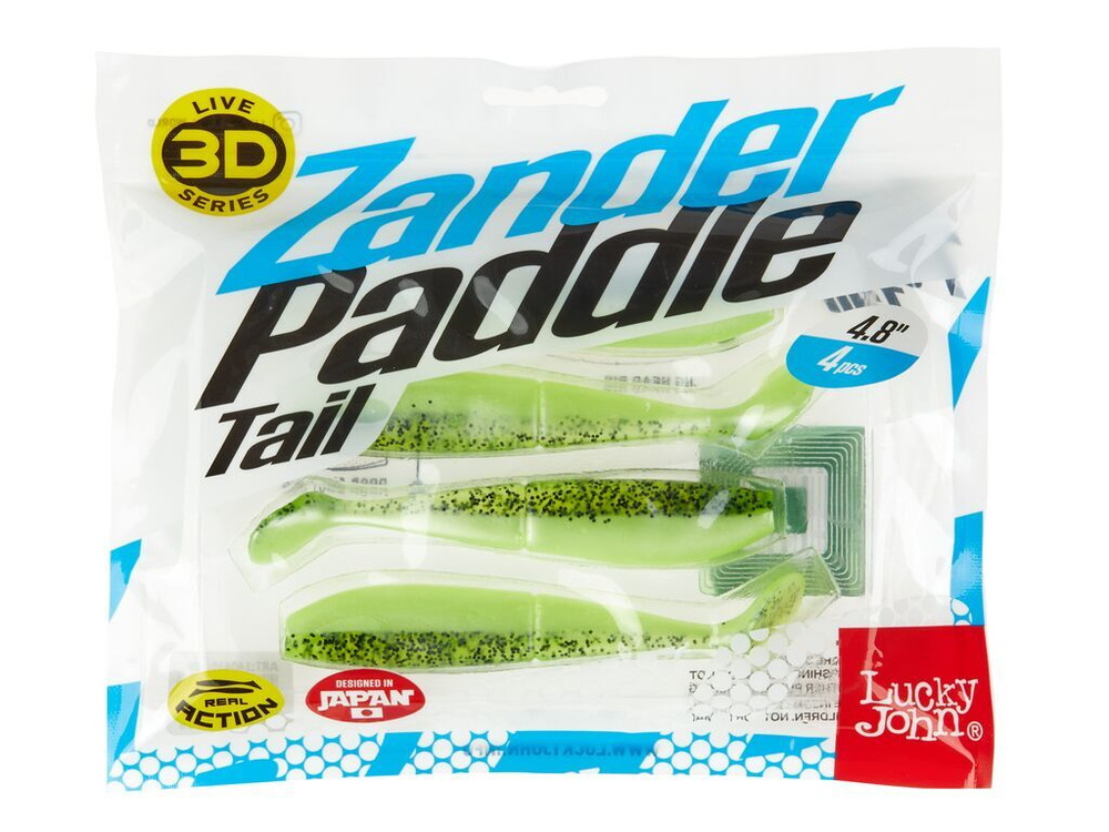 Виброхвосты LJ 3D Series Zander Paddle Tail 4.8in (12.00)/Z06 4шт.