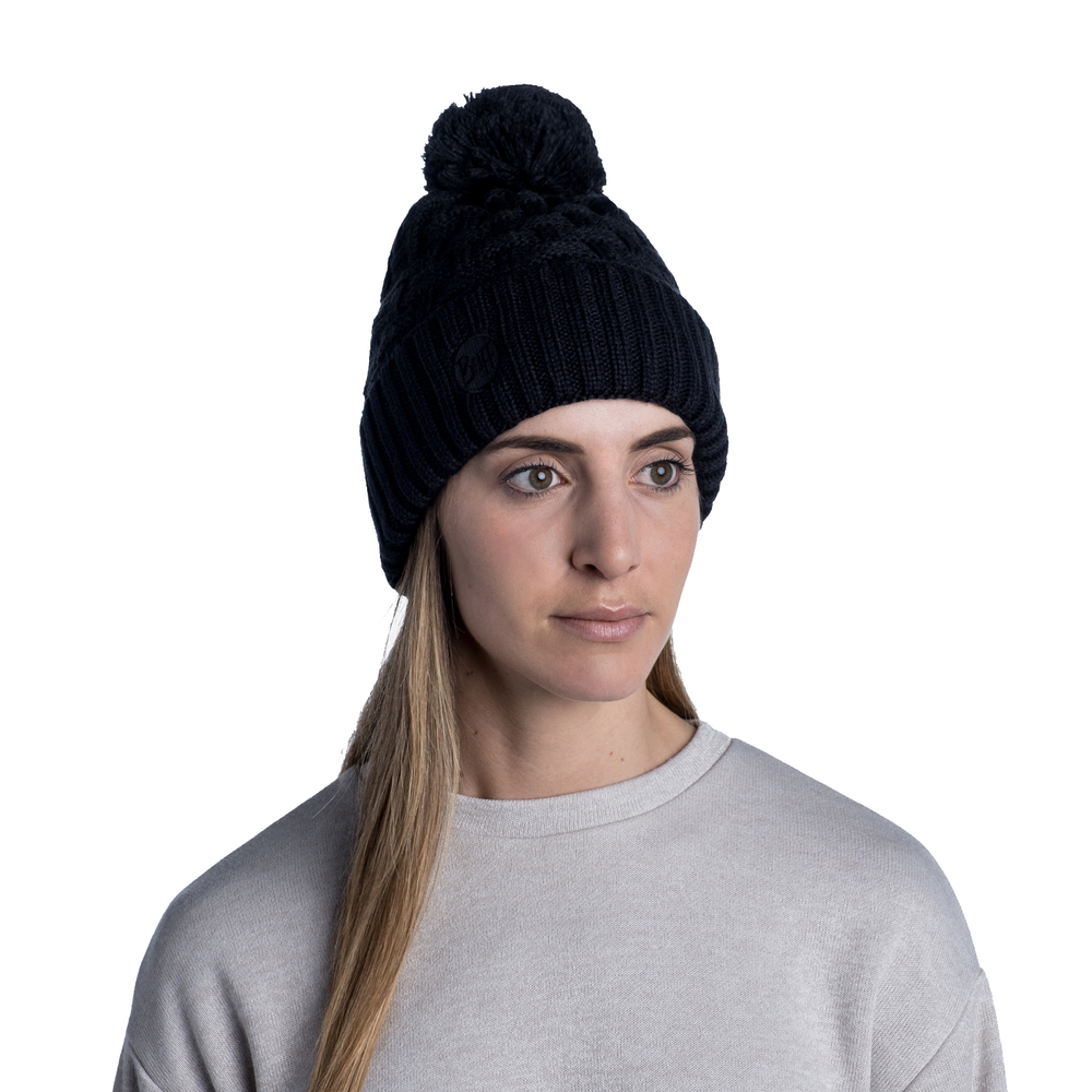Шапка Buff Knitted & Fleece Band Hat Airon Black (US:One size)