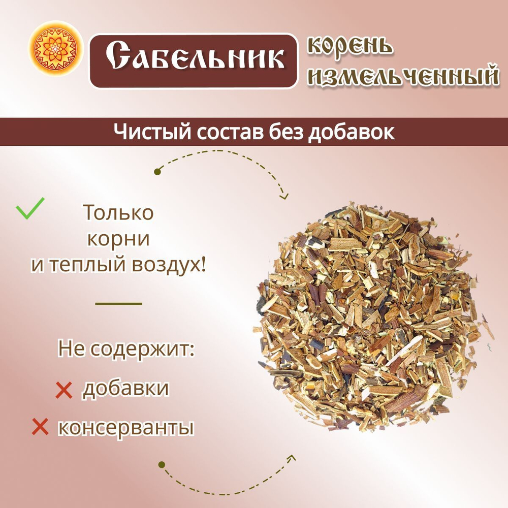 Сабельник корень измельченный.
