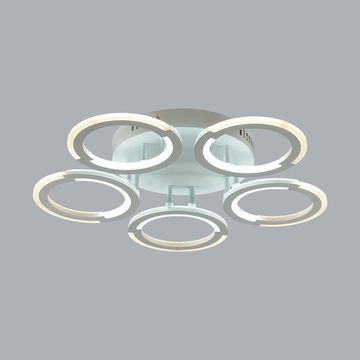 Потолочный светильник с ПДУ LED 55W 3000К/4000К/6000К 8027/55CL белый Kalifa Lumion