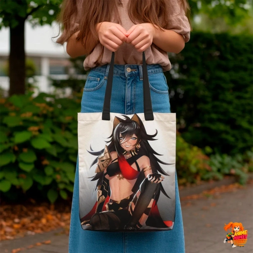 Сумка шоппер с принтом Genshin Impact