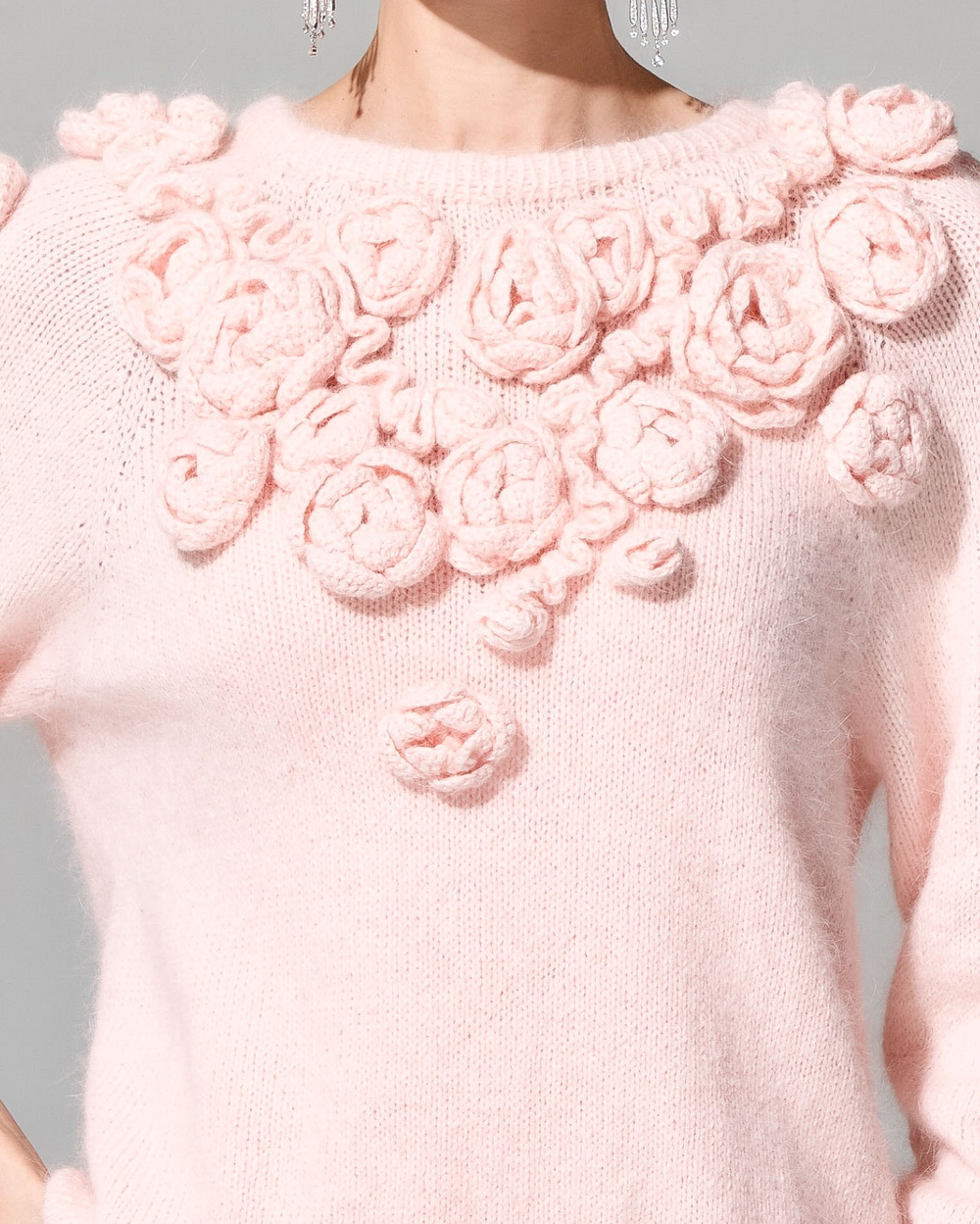 Джемпер ручной вязки "Весенняя сказка"