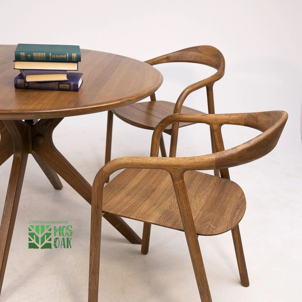 Стол круглый из массива дуба Armonia-3