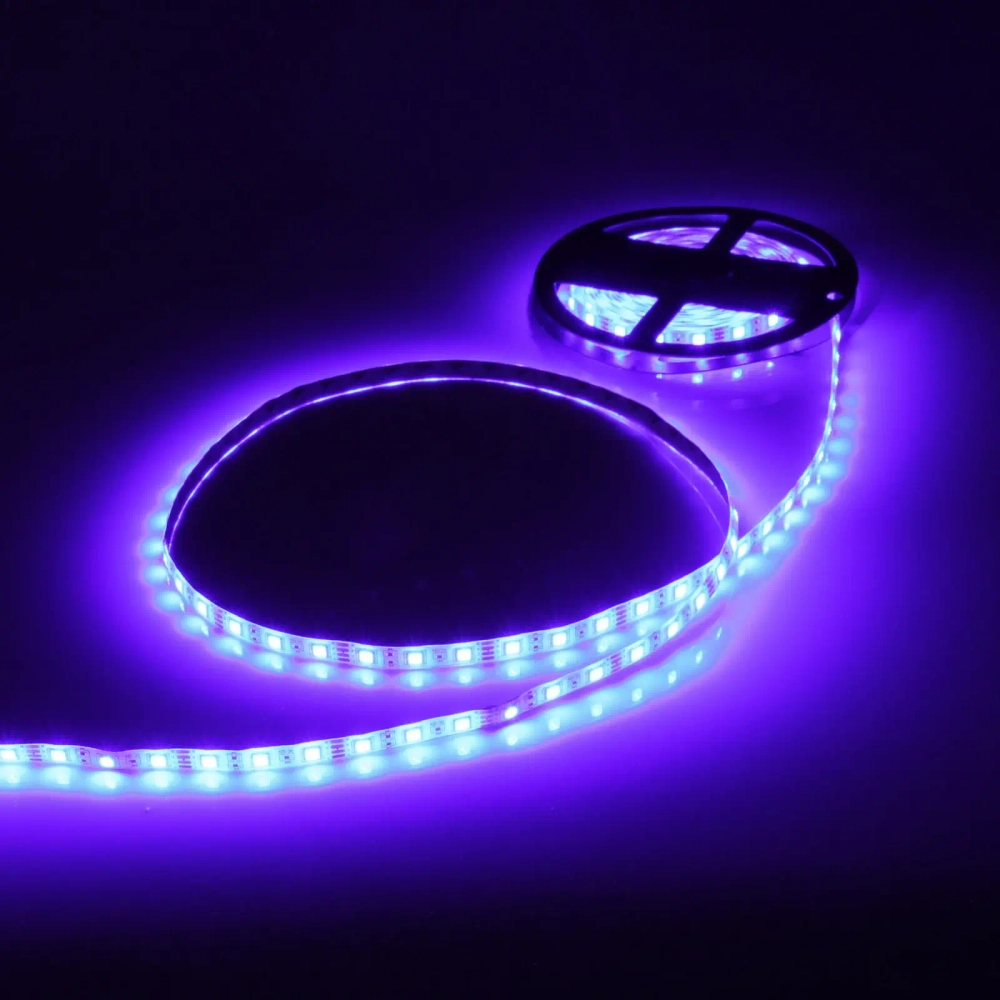 Гирлянда для дома Лента светодиодная самоклейка 5м*10мм, 270 ламп LED, 7 цветов, с пультом, степень защиты IP64